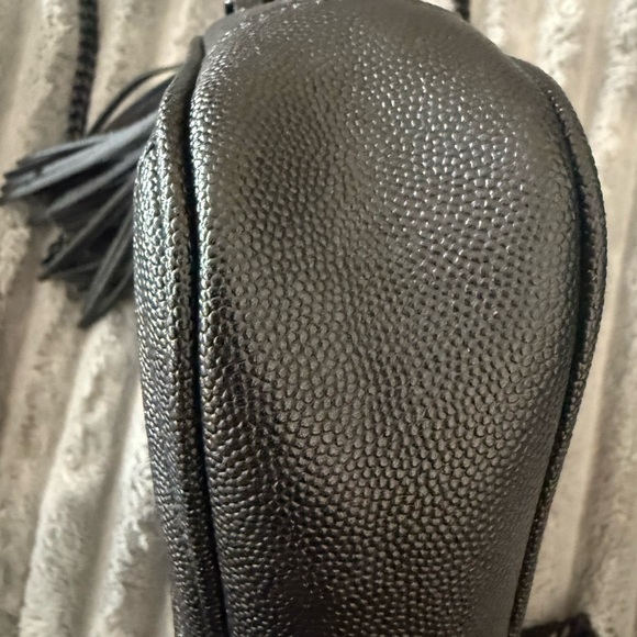 Saint Laurent Paris YSL Monogram Chevron
Mini Lou Bag in peppeled black leather - Picture 7 of 15